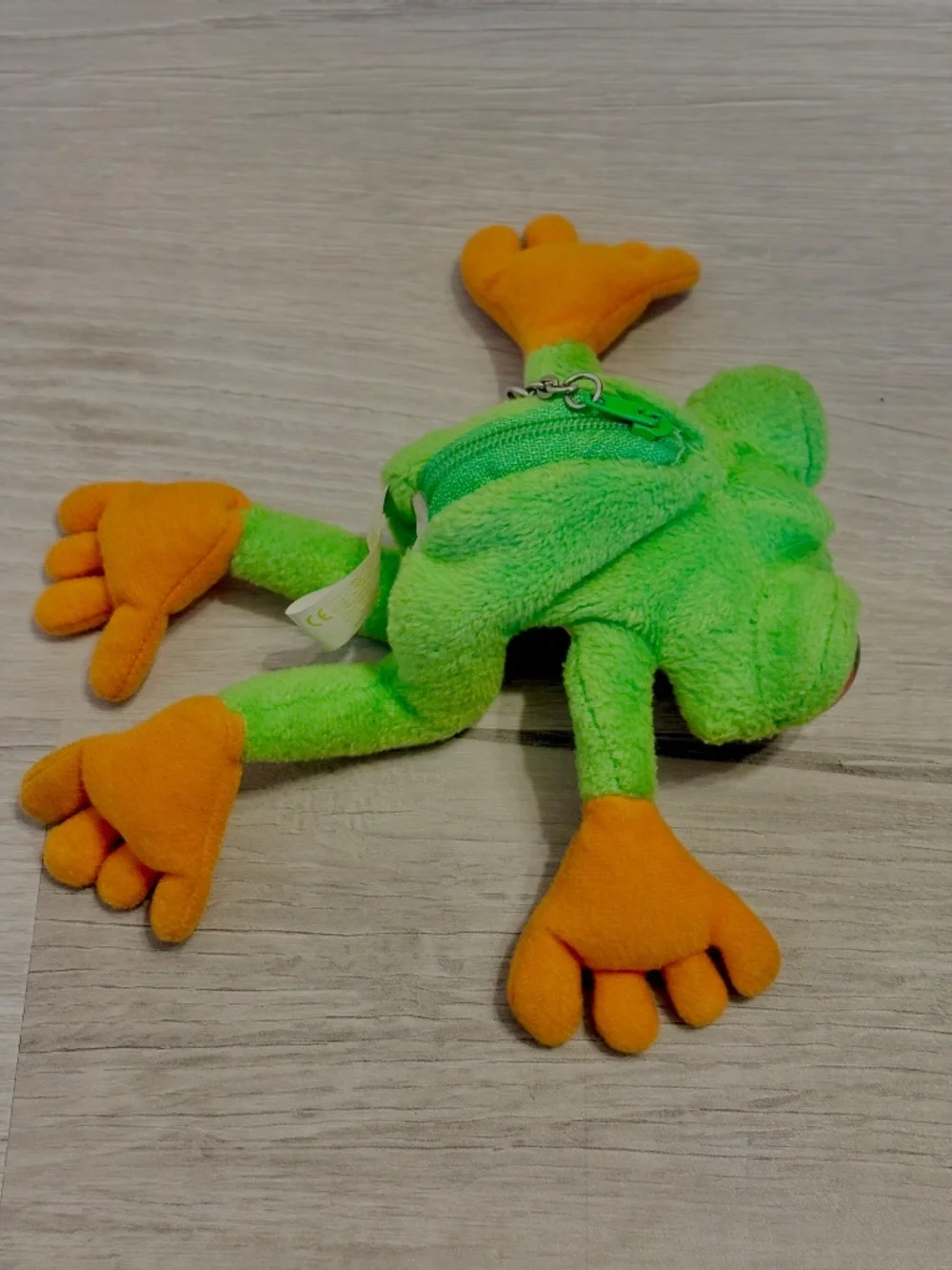 Rainforest Cafe Cha Cha the Frog Coin Purse Pouch Keychain Plush Retro Merch